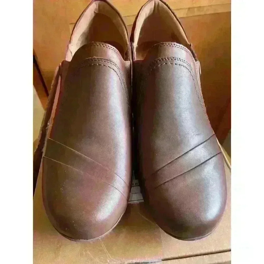 New! Cobb Hill Women's Laurel Slip-on Pump in Bark Leather Size 9.5 MSRP $130 - Picture 4 of 11
